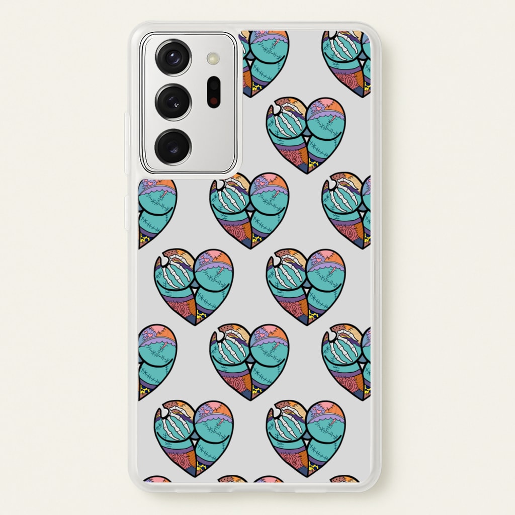 Sally And Jack Heart Pattern - TNBC - Christmas Phone Case for Galaxy Note 20 Ultra