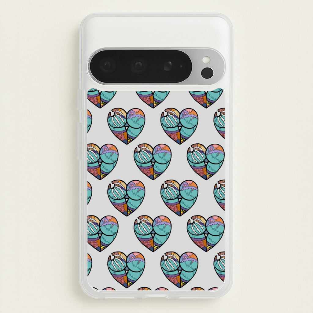 Sally And Jack Heart Pattern - TNBC - Christmas Phone Case for Google Pixel 9 Pro XL
