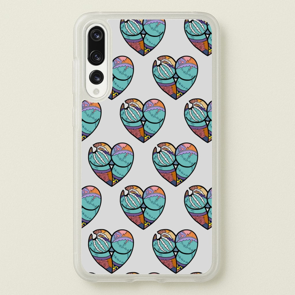 Sally And Jack Heart Pattern - TNBC - Christmas Phone Case for Huawei P20 Pro