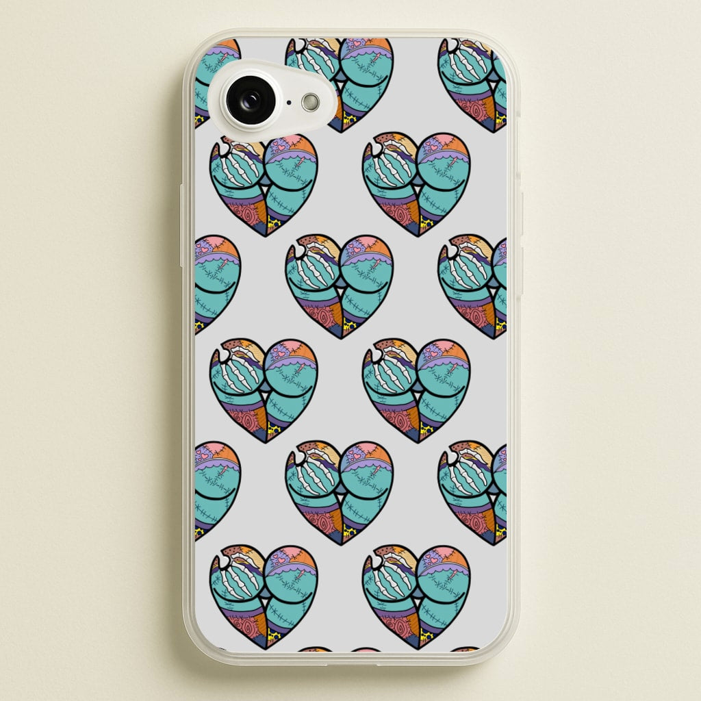Sally And Jack Heart Pattern - TNBC - Christmas Phone Case for iPhone 16e
