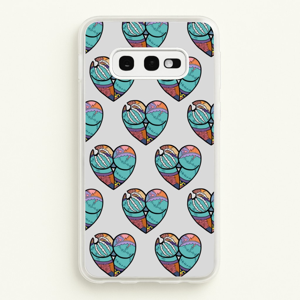 Sally And Jack Heart Pattern - TNBC - Christmas Phone Case for Galaxy S10e