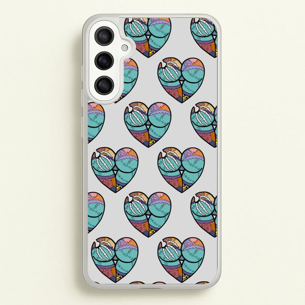 Sally And Jack Heart Pattern - TNBC - Christmas Phone Case for Galaxy A36