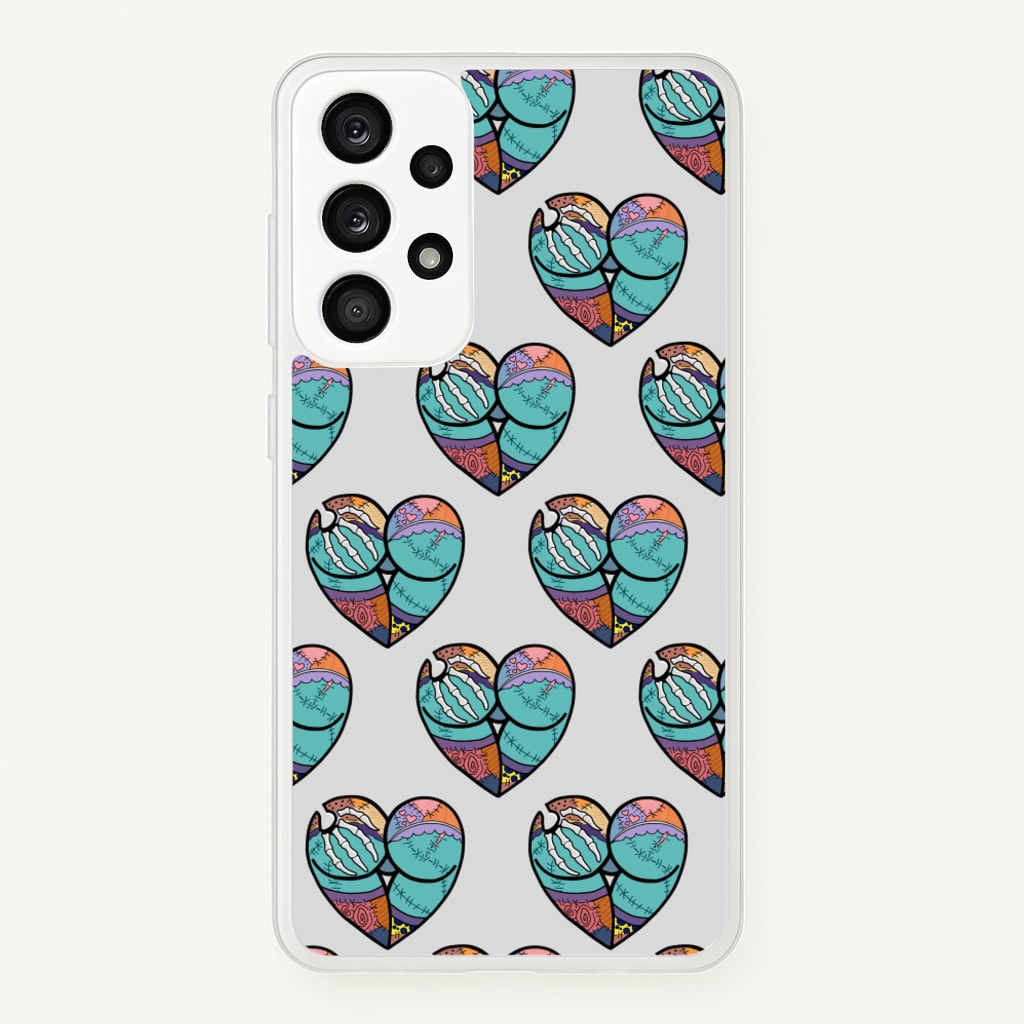 Sally And Jack Heart Pattern - TNBC - Christmas Phone Case for Galaxy A53
