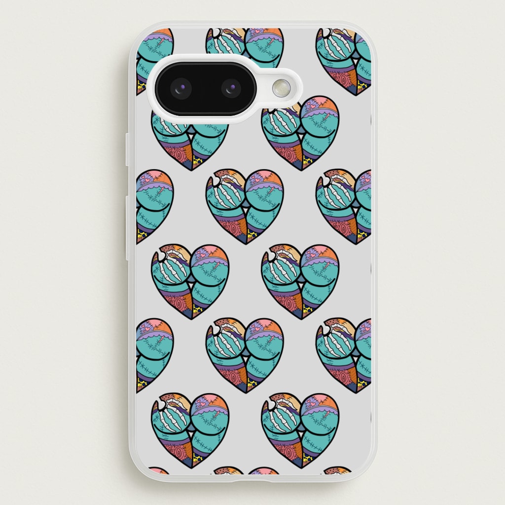 Sally And Jack Heart Pattern - TNBC - Christmas Phone Case for Google Pixel 9a