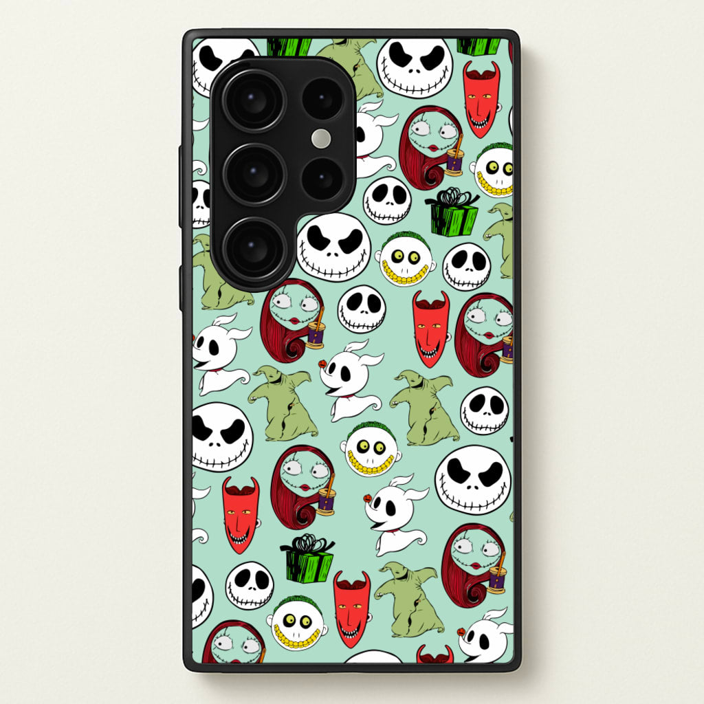 TNBC Characters Pattern - Christmas Phone Case for Galaxy S24 Ultra
