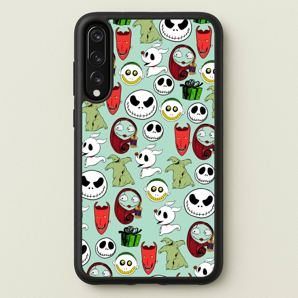 TNBC Characters Pattern - Christmas Phone Case for Huawei P20 Pro