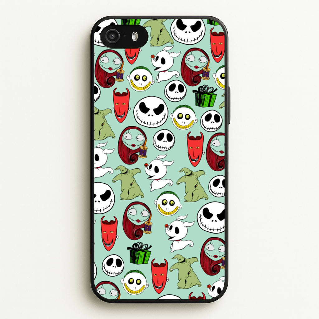 TNBC Characters Pattern - Christmas Phone Case for iPhone 5 / 5s / SE 2016