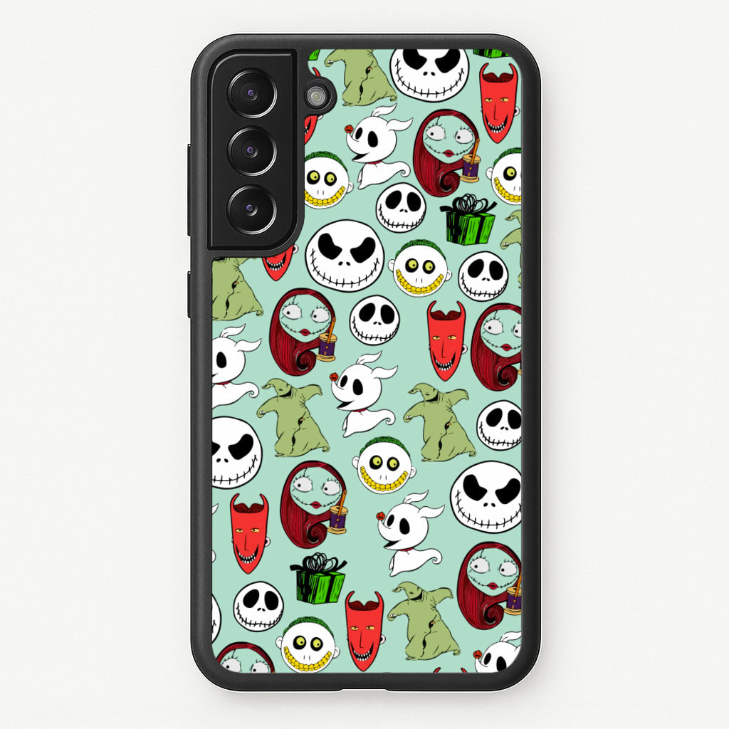 TNBC Characters Pattern - Christmas Phone Case for Galaxy S22 Plus