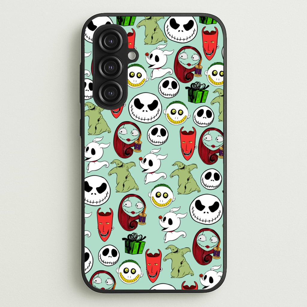 TNBC Characters Pattern - Christmas Phone Case for Galaxy S23FE