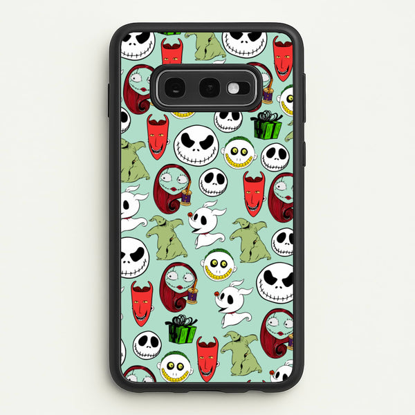 TNBC Characters Pattern - Christmas Phone Case for Galaxy S10e