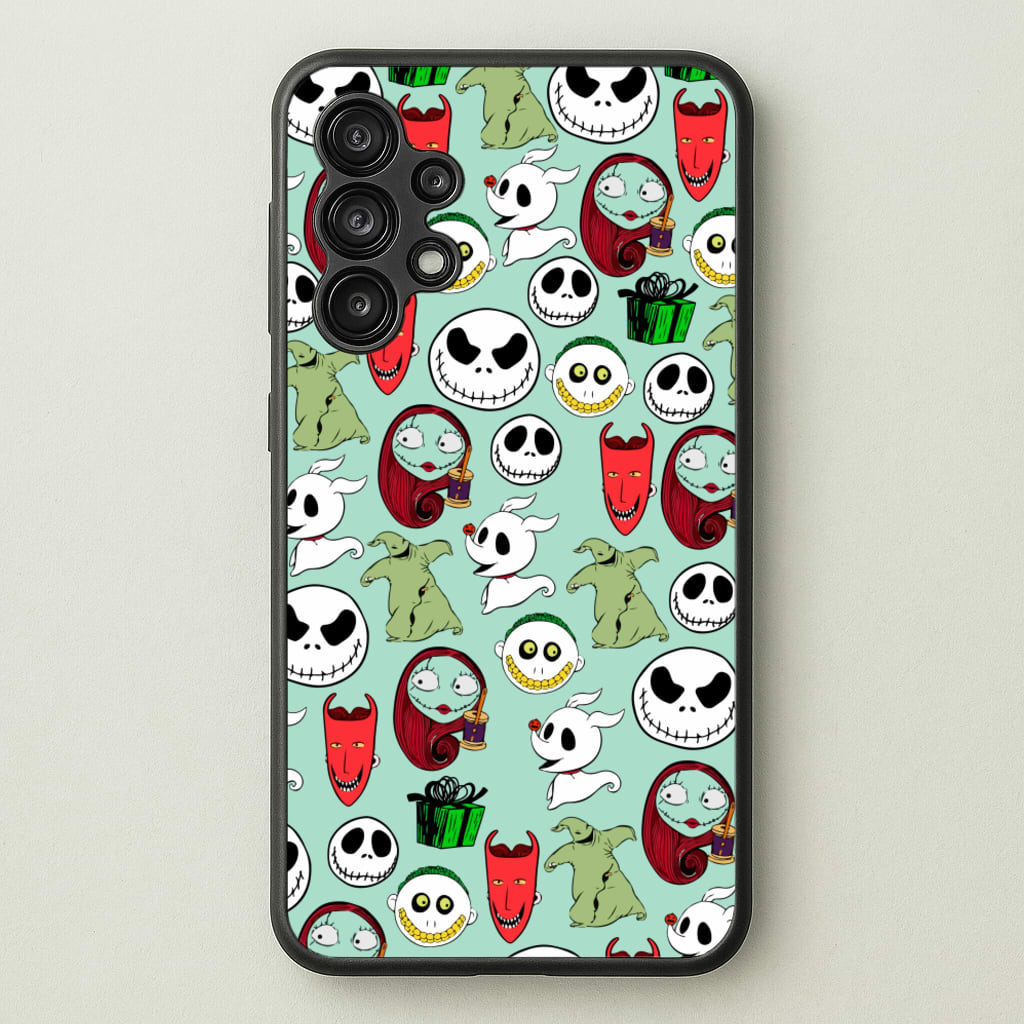 TNBC Characters Pattern - Christmas Phone Case for Galaxy A13