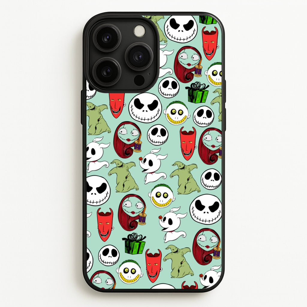 TNBC Characters Pattern - Christmas Phone Case for iPhone 13 Pro Max