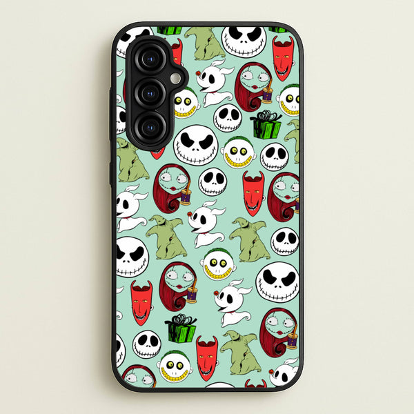 TNBC Characters Pattern - Christmas Phone Case for Galaxy A54