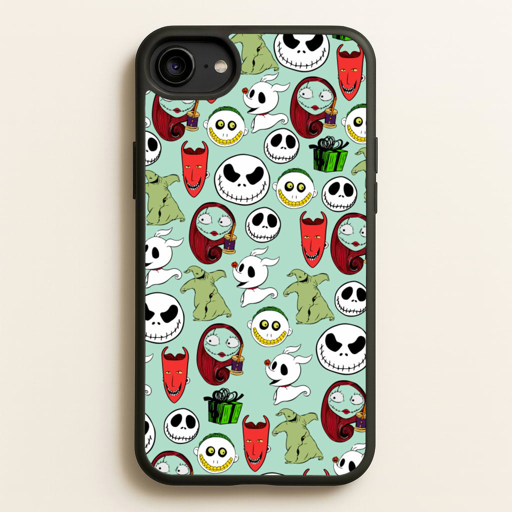TNBC Characters Pattern - Christmas Phone Case for iPhone 6 / 7 / 8 / SE