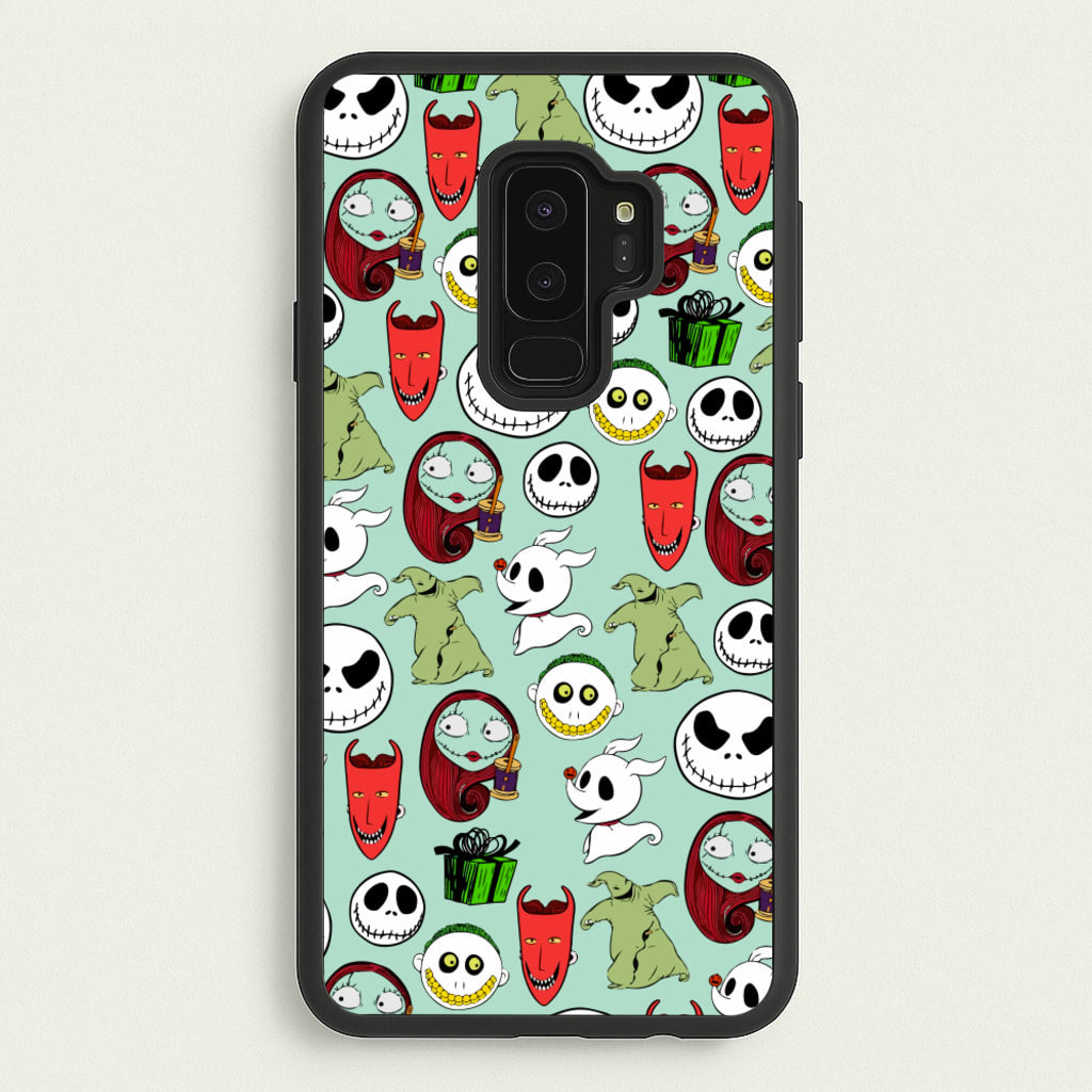 TNBC Characters Pattern - Christmas Phone Case for Galaxy S9 Plus