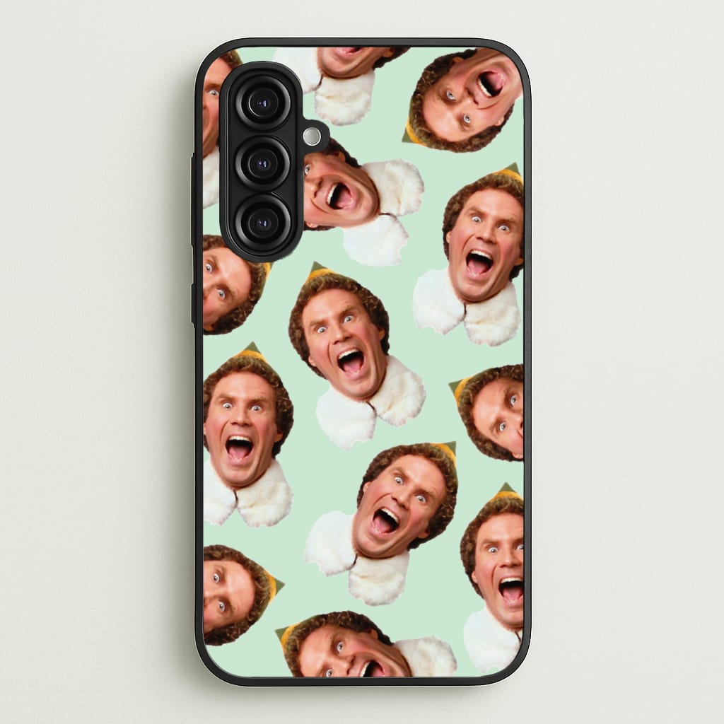Green Elf Face - Christmas - Christmas Phone Case for Galaxy A16