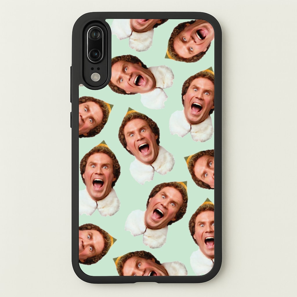 Green Elf Face - Christmas - Christmas Phone Case for Huawei P20