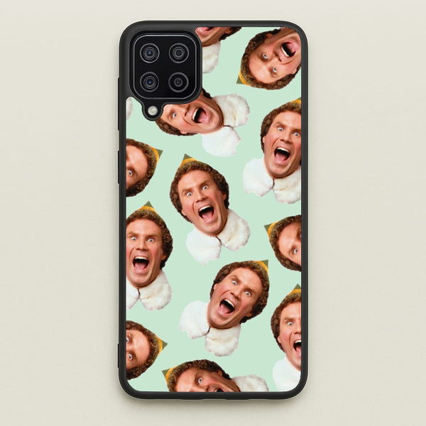 Green Elf Face - Christmas - Christmas Phone Case for Galaxy A12