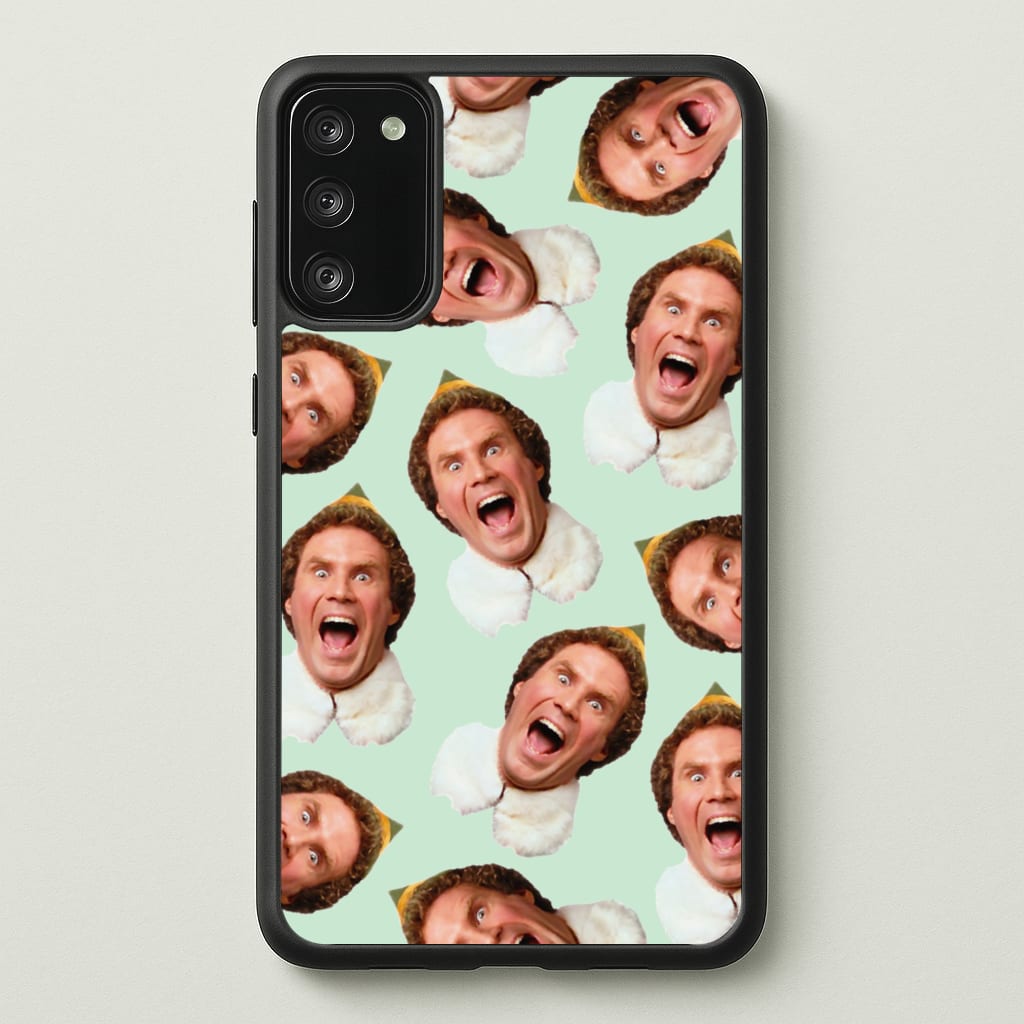 Green Elf Face - Christmas - Christmas Phone Case for Galaxy S20FE