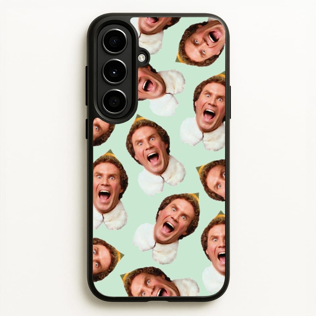 Green Elf Face - Christmas - Christmas Phone Case for Galaxy A56