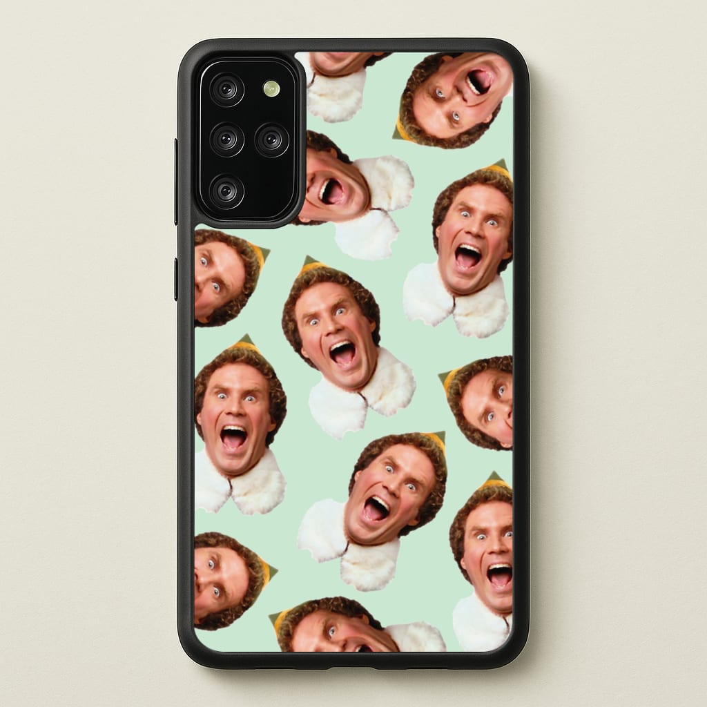 Green Elf Face - Christmas - Christmas Phone Case for Galaxy S20 Plus