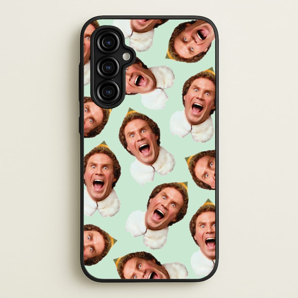 Green Elf Face - Christmas - Christmas Phone Case for Galaxy A54