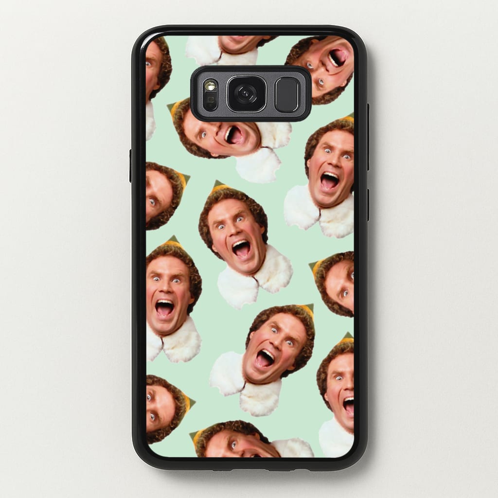 Green Elf Face - Christmas - Christmas Phone Case for Galaxy S8