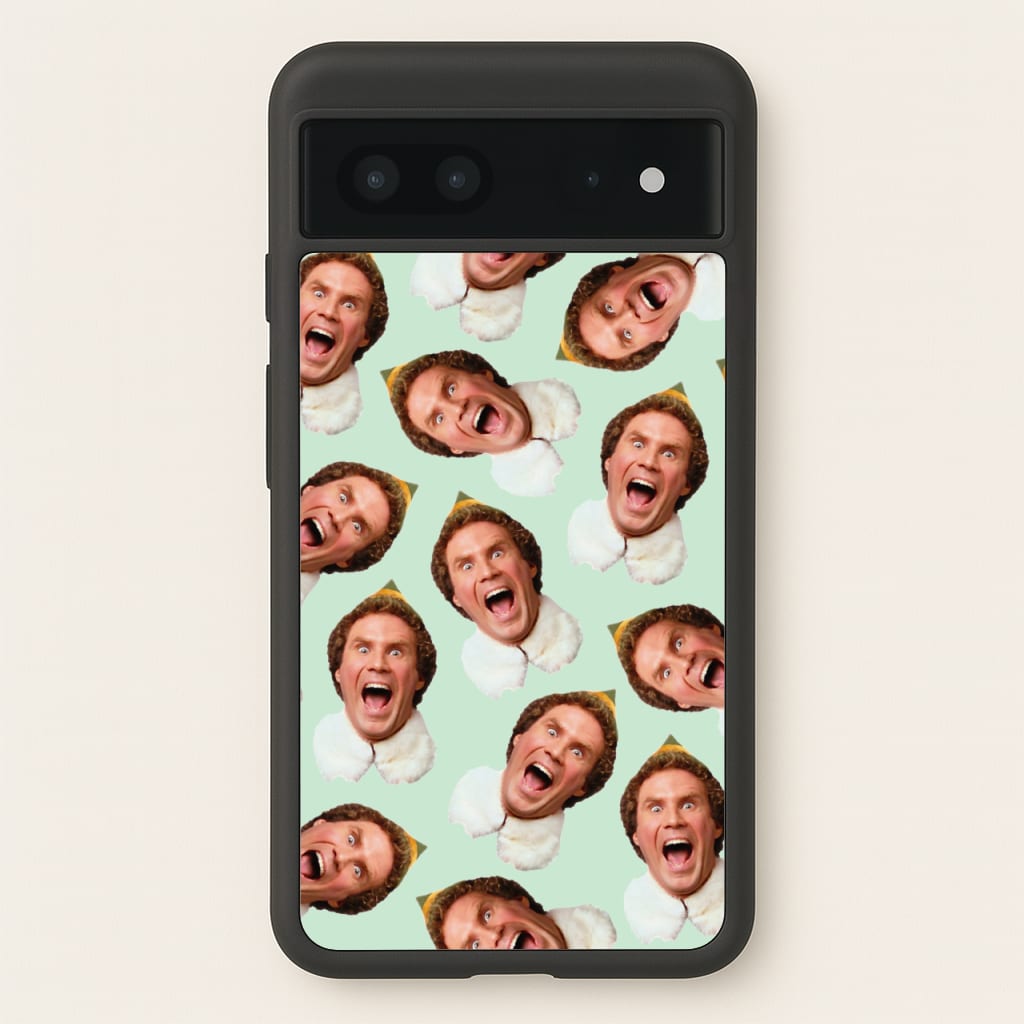 Green Elf Face - Christmas - Christmas Phone Case for Google Pixel 7