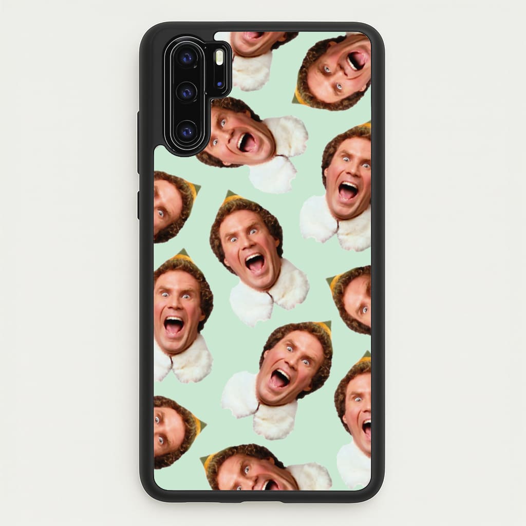 Green Elf Face - Christmas - Christmas Phone Case for Huawei P30 Pro
