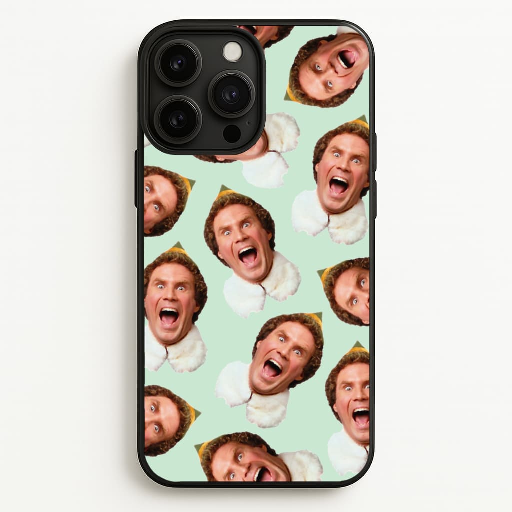 Green Elf Face - Christmas - Christmas Phone Case for iPhone 13 Pro Max