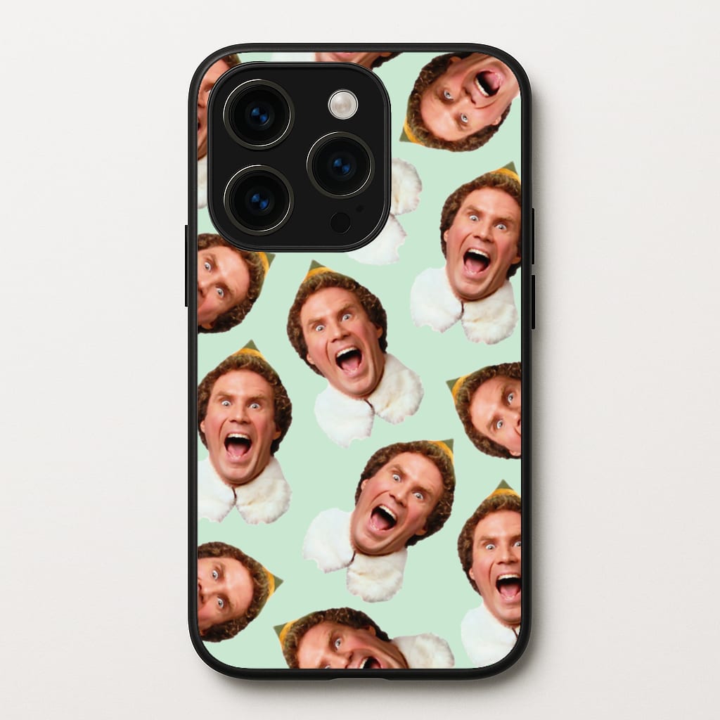 Green Elf Face - Christmas - Christmas Phone Case for iPhone 14 Pro Max