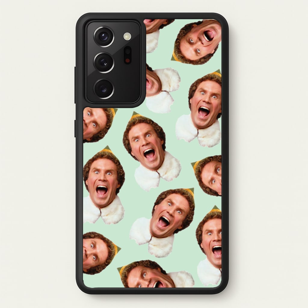 Green Elf Face - Christmas - Christmas Phone Case for Galaxy Note 20 Ultra