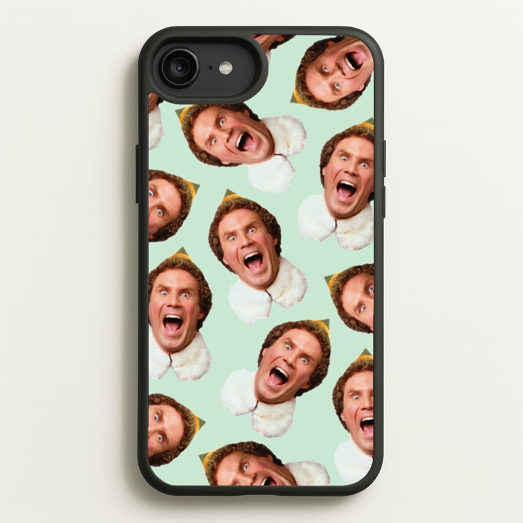 Green Elf Face - Christmas - Christmas Phone Case for iPhone 6 Plus / 7 Plus / 8 Plus