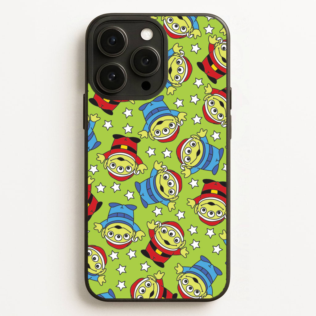 Alien Patterns - Disney Christmas Phone Case for iPhone 16 Pro Max