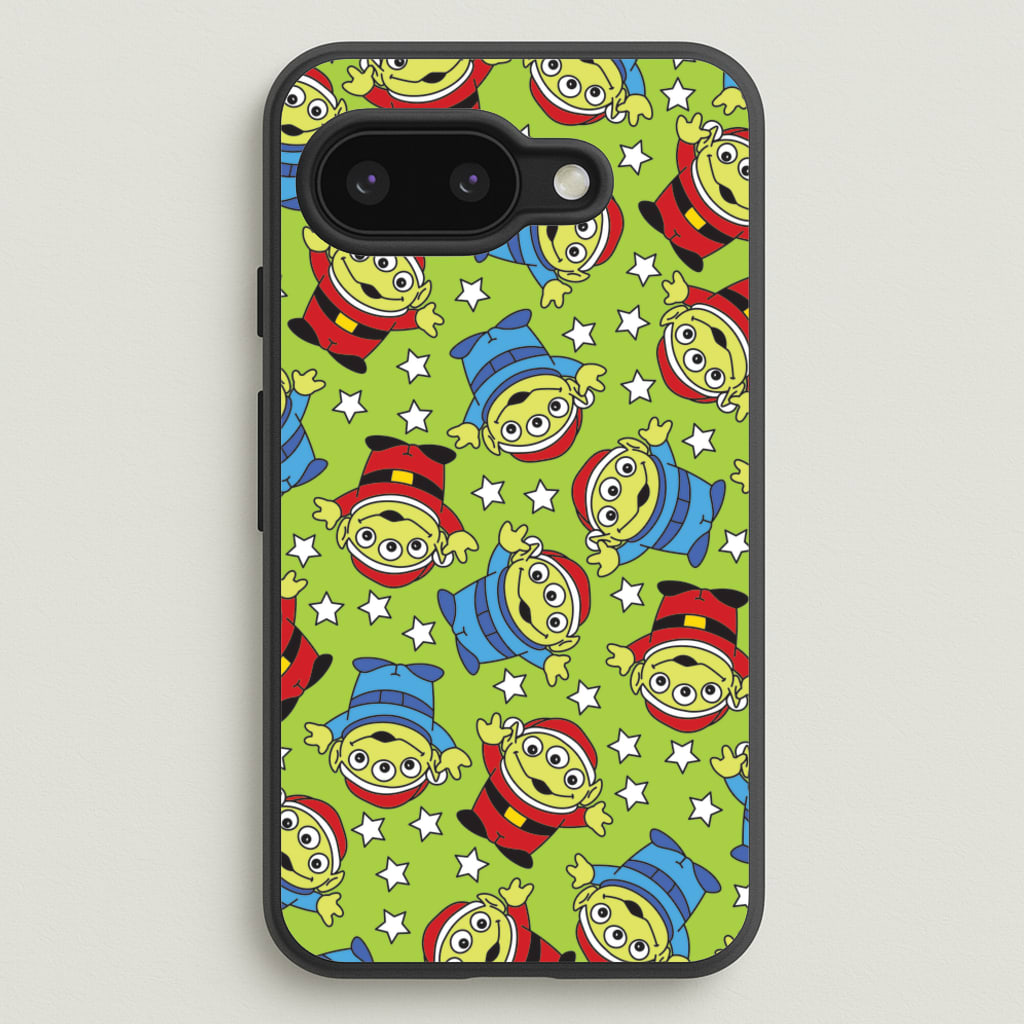 Alien Patterns - Disney Christmas Phone Case for Google Pixel 9a