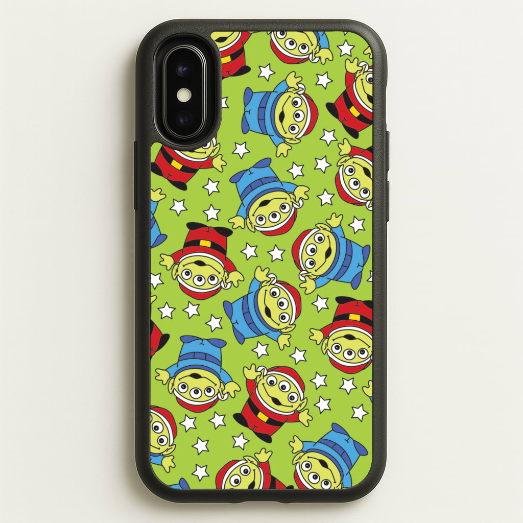 Alien Patterns - Disney Christmas Phone Case for iPhone X / XS