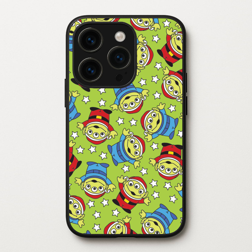 Alien Patterns - Disney Christmas Phone Case for iPhone 15 Pro