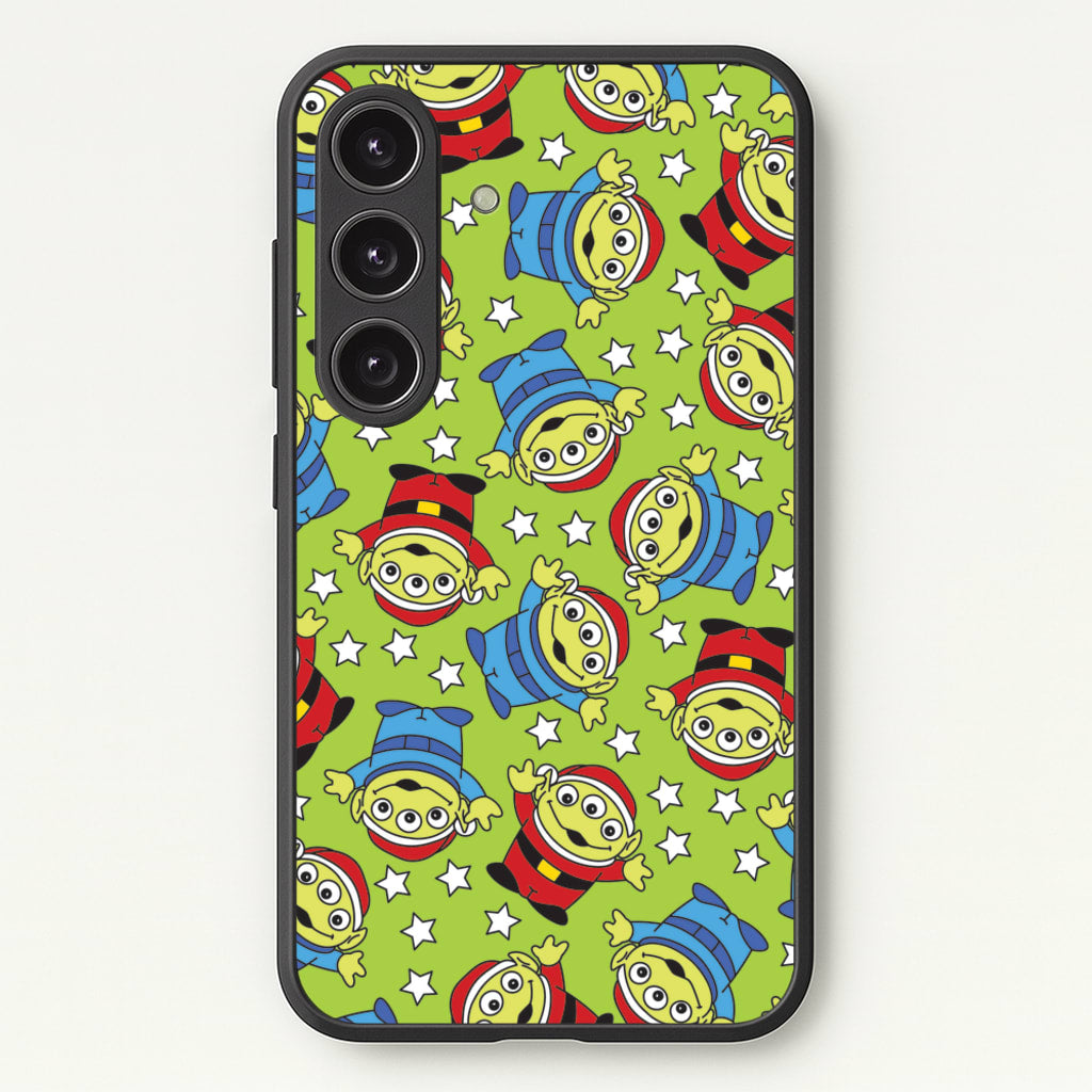 Alien Patterns - Disney Christmas Phone Case for Galaxy S24