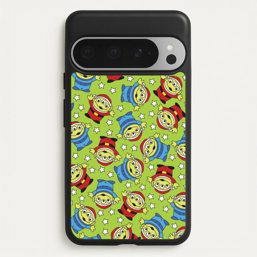 Alien Patterns - Disney Christmas Phone Case for Google Pixel 9 Pro XL