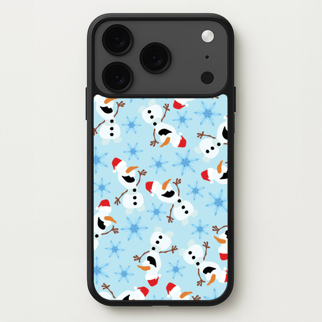 Snowman Pattern Phone Case for iPhone 17 Pro Max