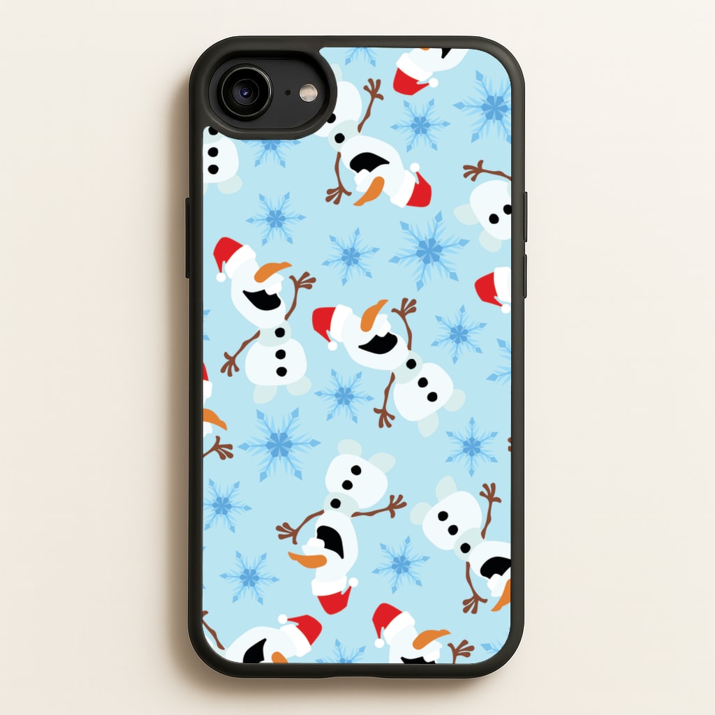 Snowman Pattern - Disney Christmas Phone Case for iPhone 6 / 7 / 8 / SE