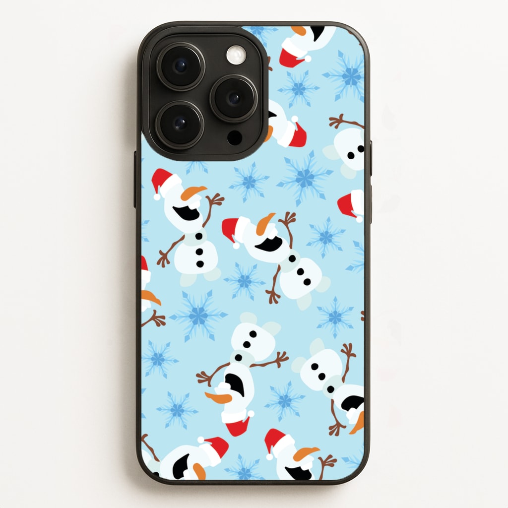 Snowman Pattern - Disney Christmas Phone Case for iPhone 12 Pro Max