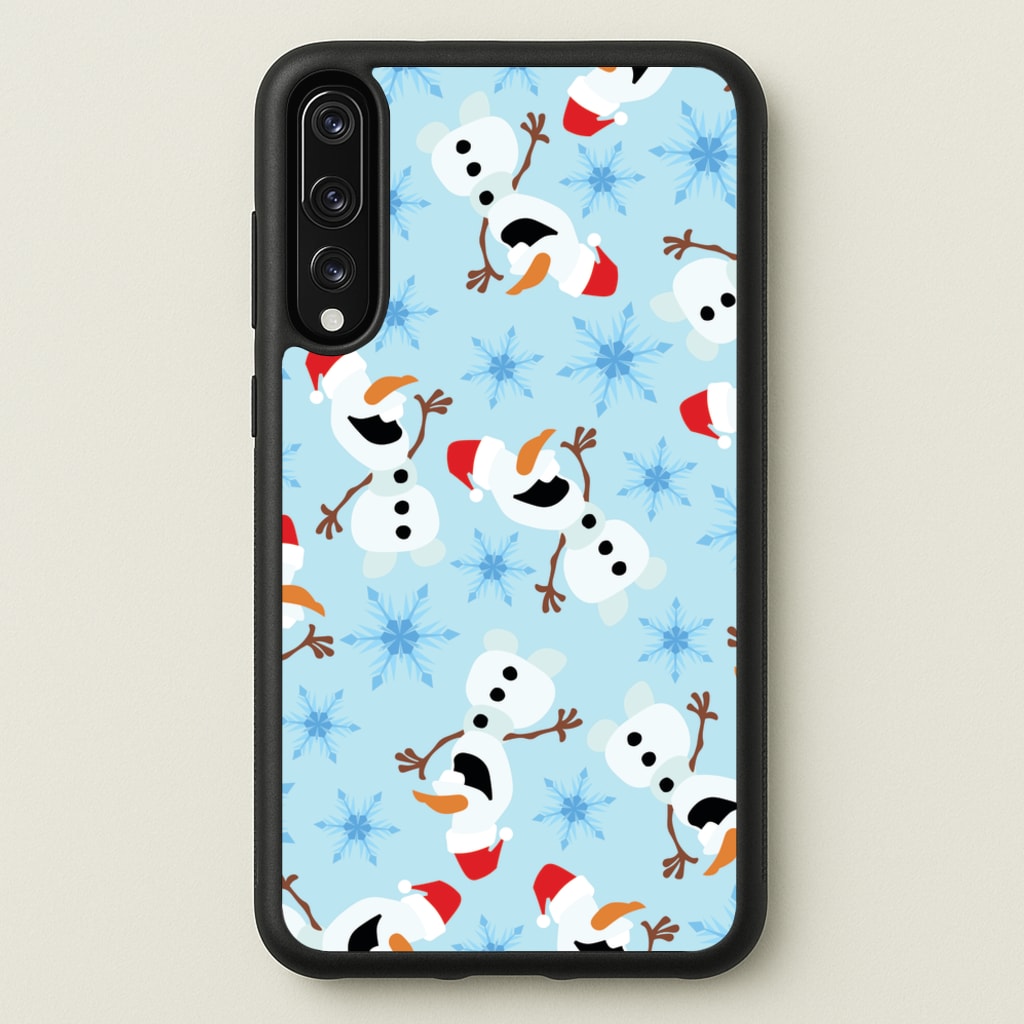 Snowman Pattern - Disney Christmas Phone Case for Huawei P20 Pro
