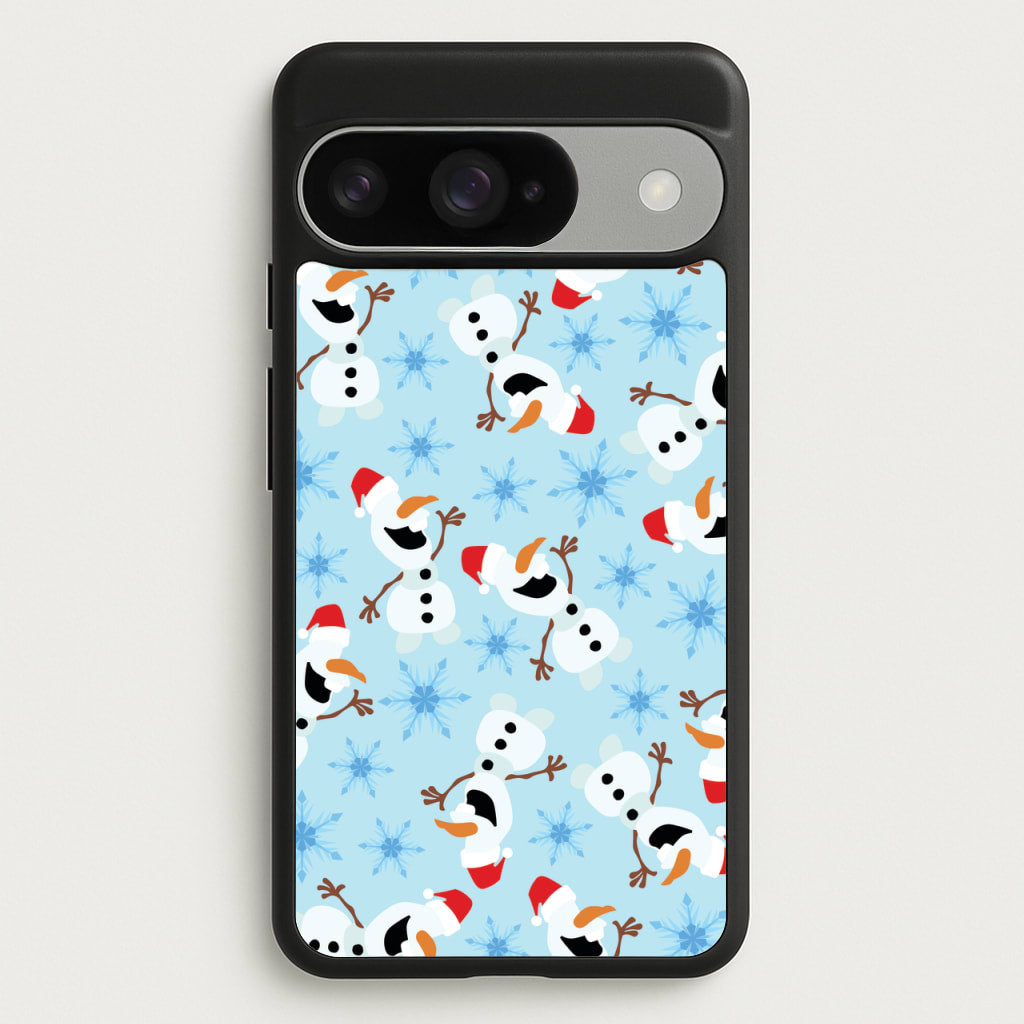 Snowman Pattern Phone Case for Google Pixel 10 / 10 Pro