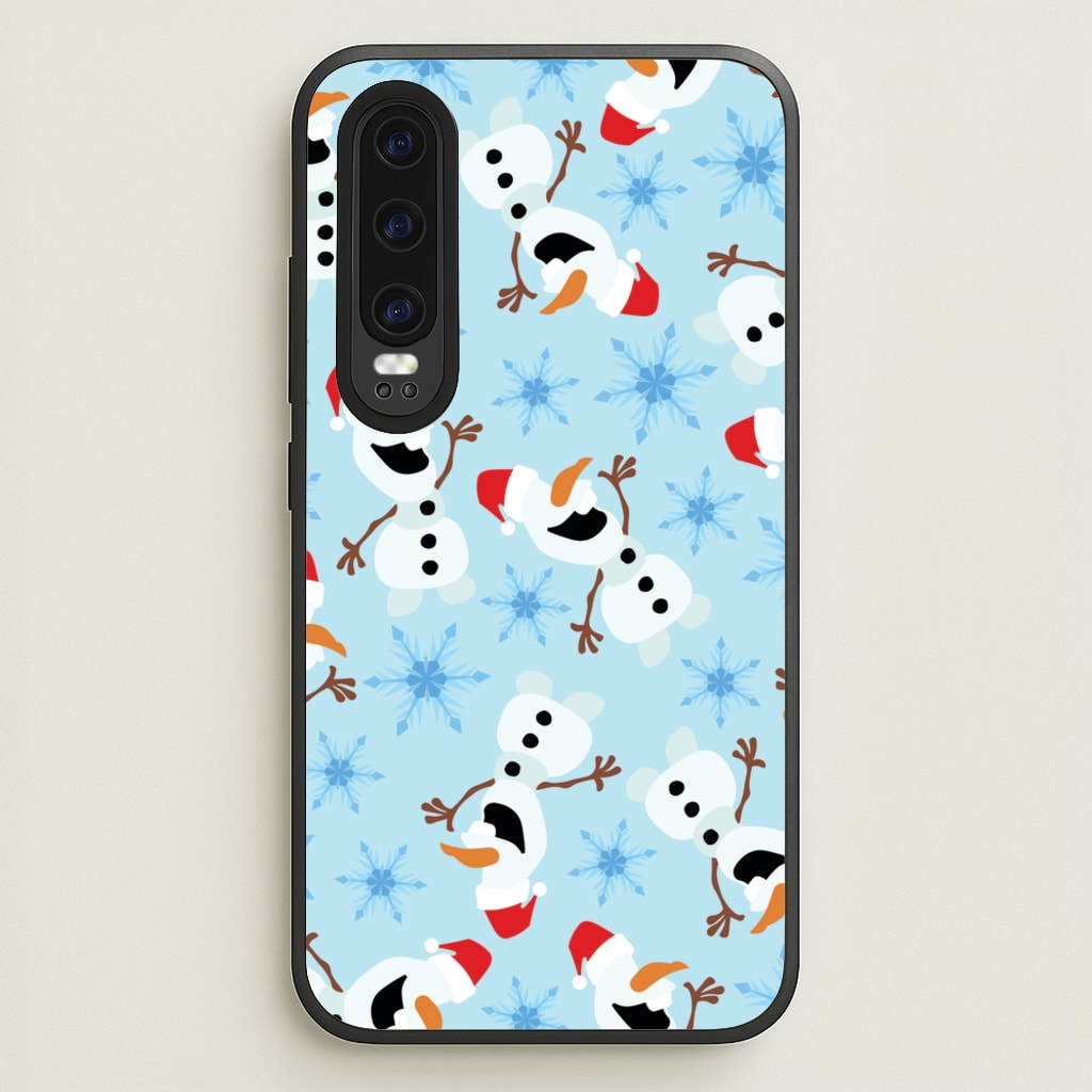 Snowman Pattern - Disney Christmas Phone Case for Huawei P30