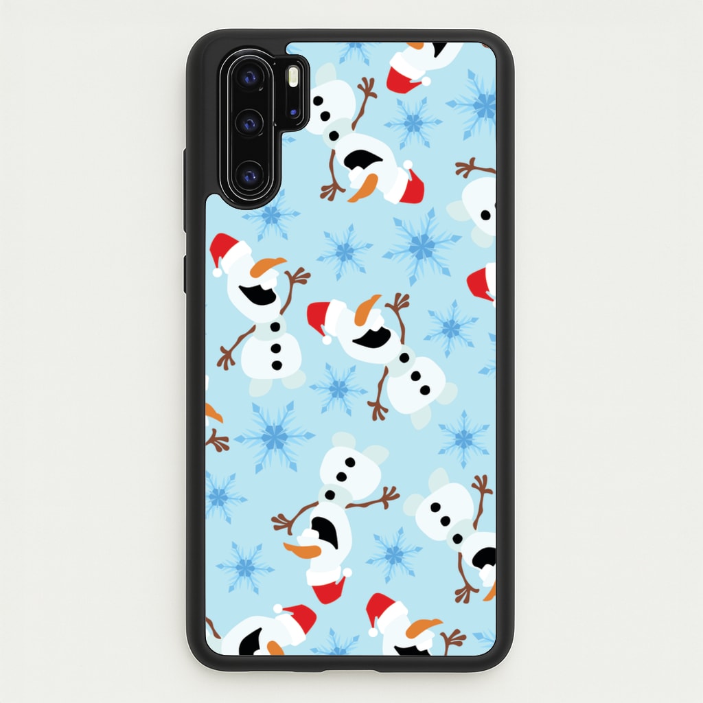 Snowman Pattern - Disney Christmas Phone Case for Huawei P30 Pro
