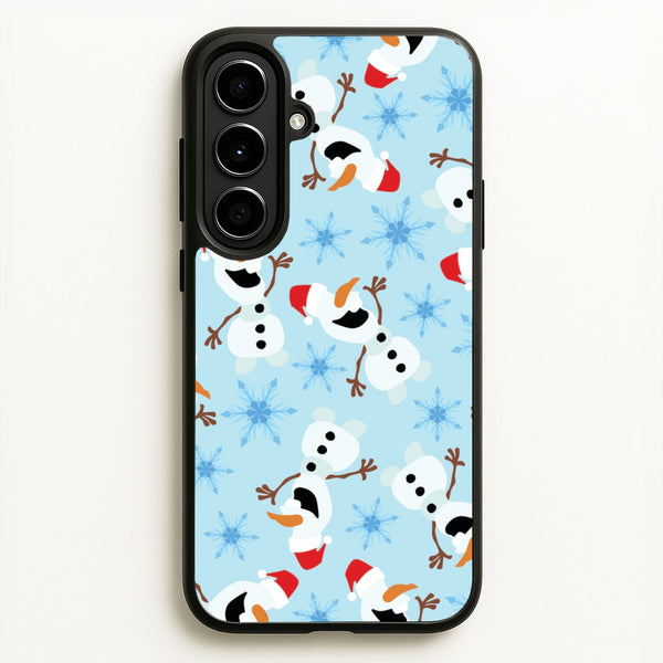 Snowman Pattern - Disney Christmas Phone Case for Galaxy A56