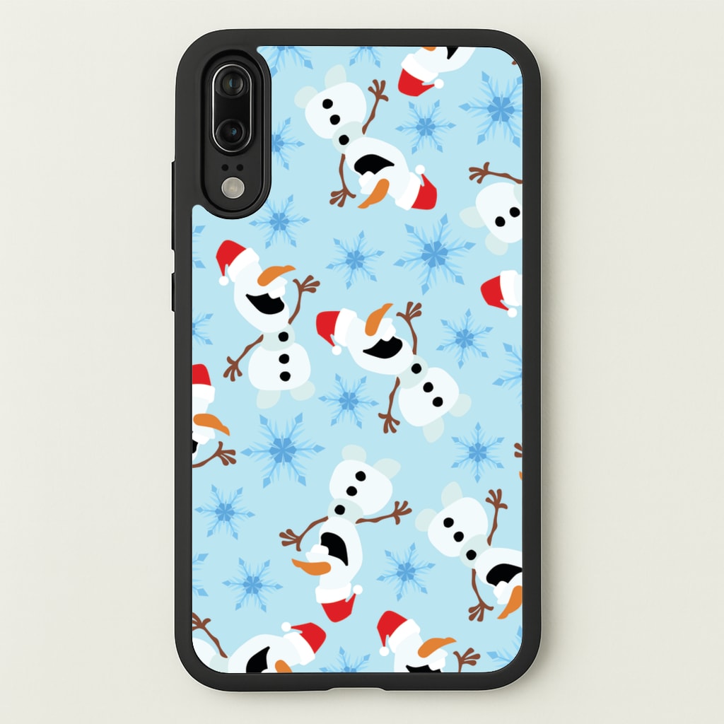Snowman Pattern - Disney Christmas Phone Case for Huawei P20