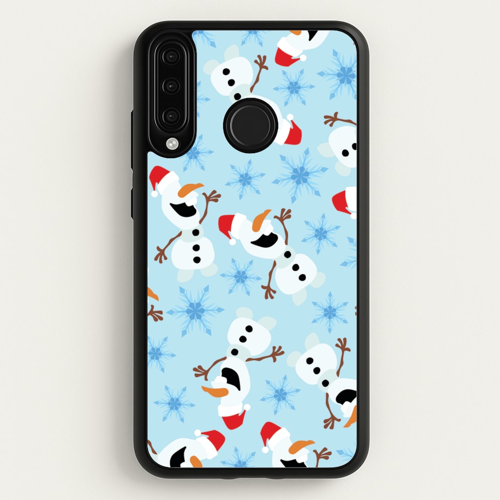 Snowman Pattern - Disney Christmas Phone Case for Huawei P30 Lite