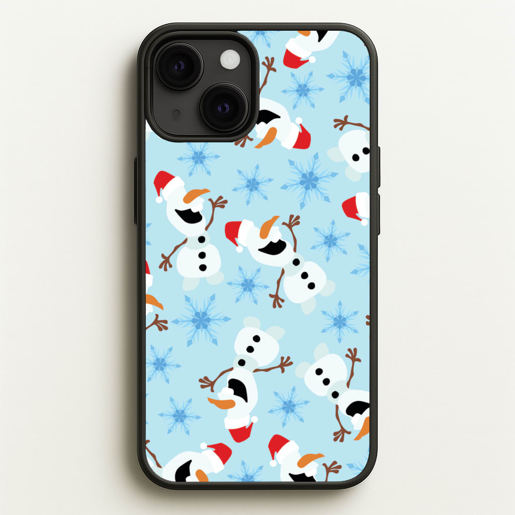 Snowman Pattern - Disney Christmas Phone Case for iPhone 13